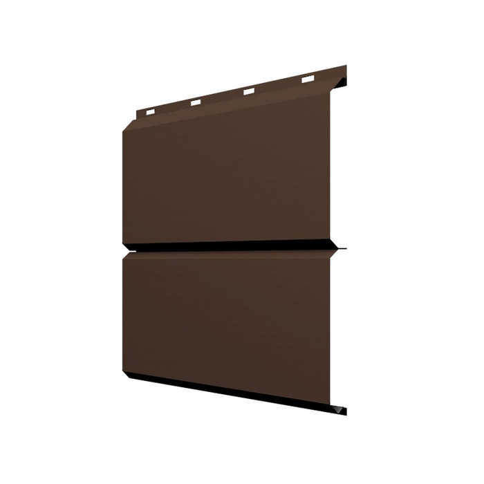 Софит ЭкоБрус без перфорации 0,345 Grand Line 0,45 PE RAL8017 шоколад