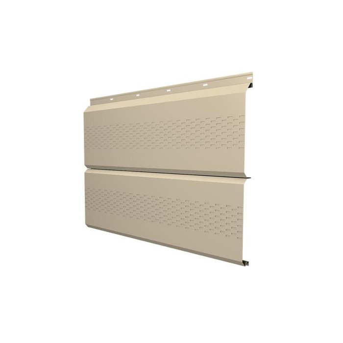 Софит ЭкоБрус с перфорацией 0,345 Grand Line 0,45 PE RAL1015 светлая слоновая кость